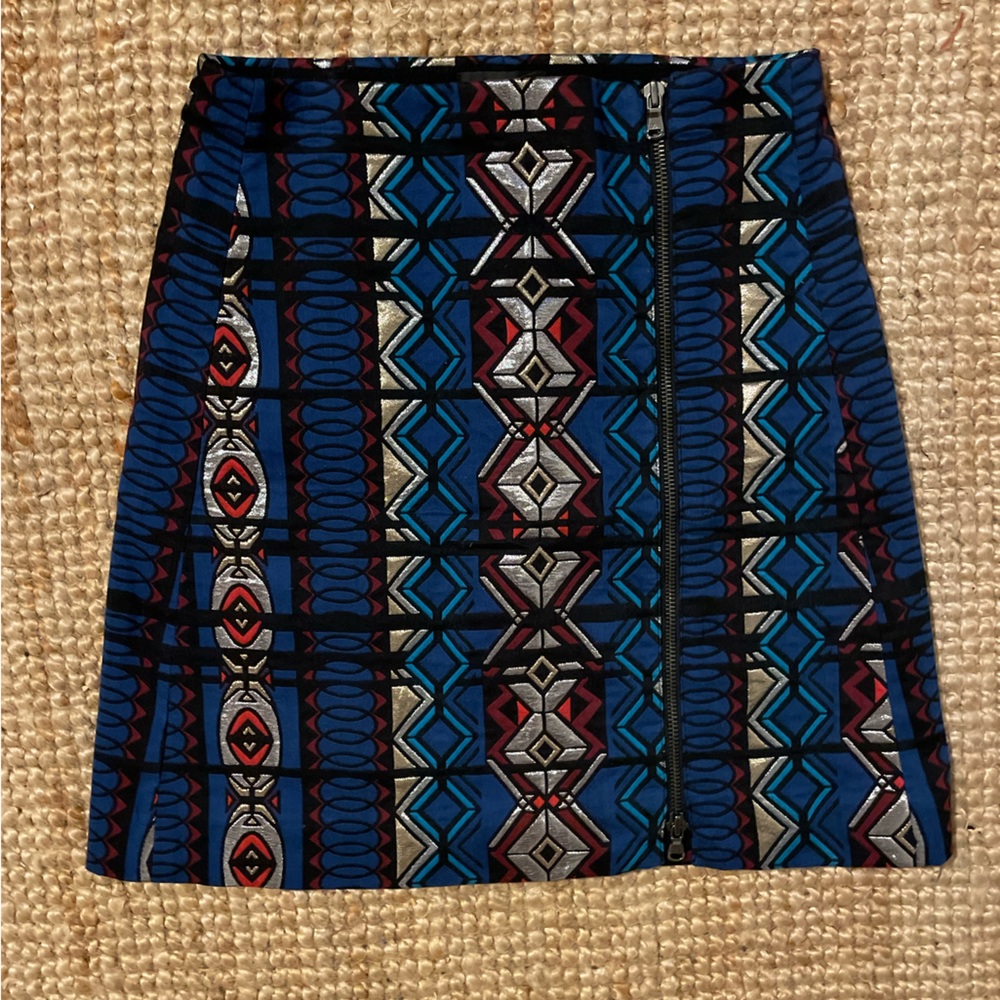 JCrew Geometric Design Mini Skirt